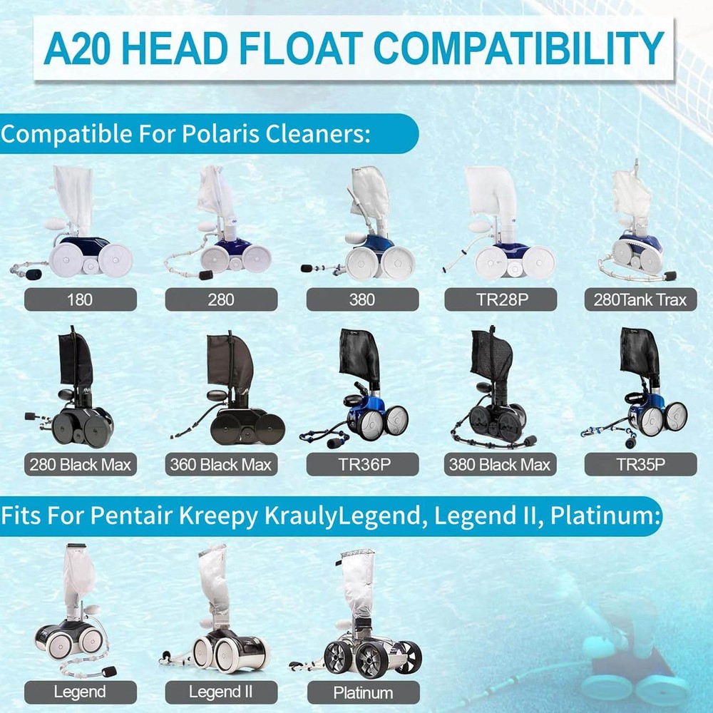 Superior Durability Replacement Pool Cleaner Head Float For Polaris 180 280 380