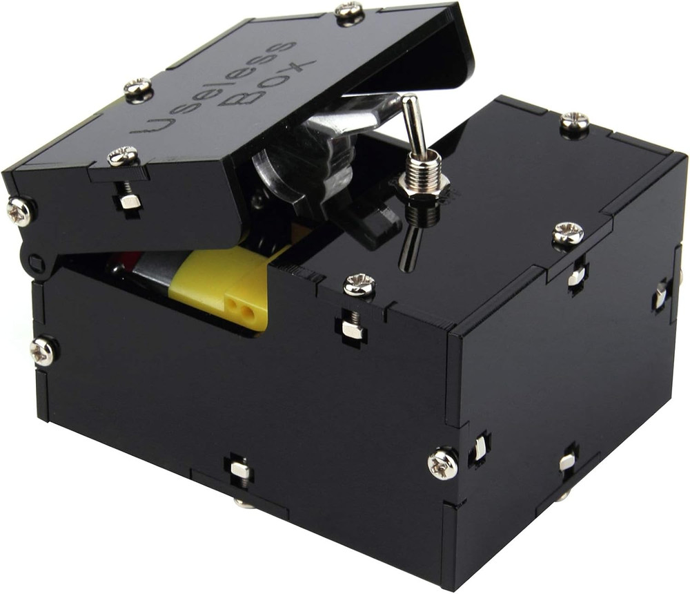 Useless Box,Fully Asembled Mini Edition Useless Box for Birthday and Party Gift