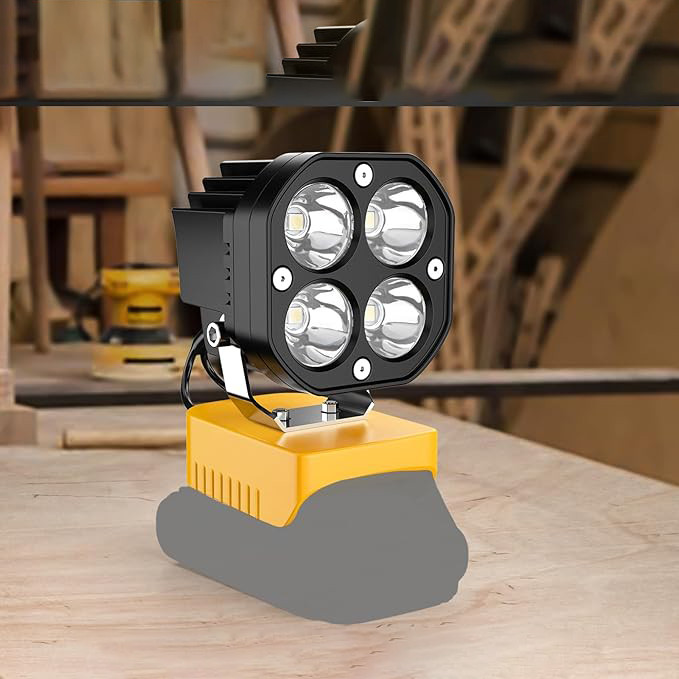 40W LED Working Light Compatible with Dewalt 20V Battery for Workshop Camping