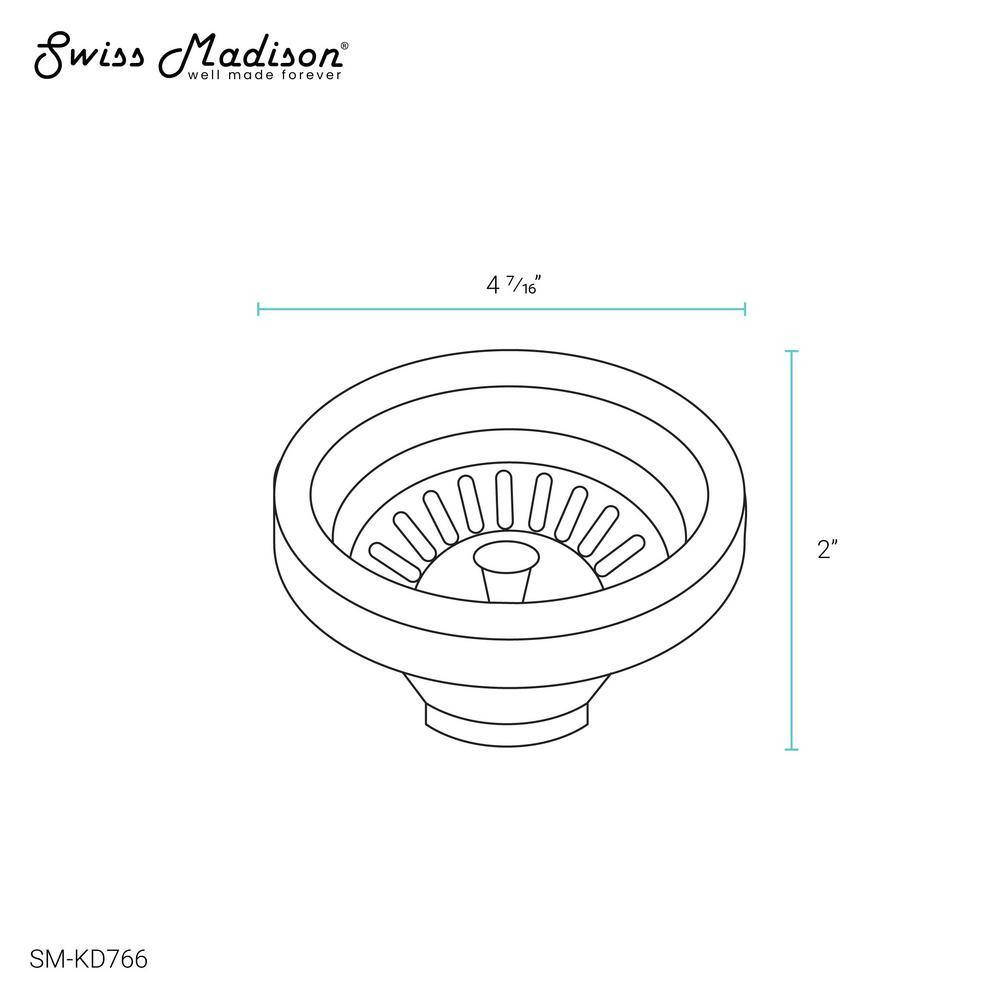 Stainless Steel Drain in Satin