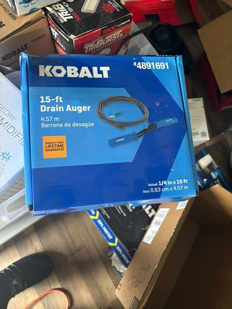 Kobalt 15ft Drain Auger- #4891691