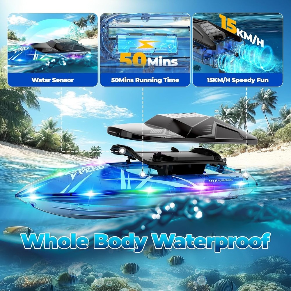 2.4Ghz Remote Control Boats for Pools & Lakes