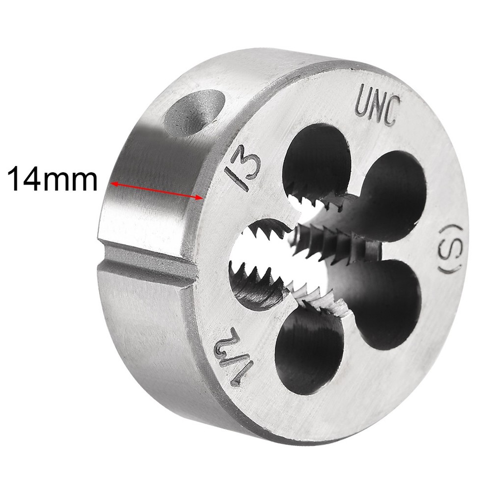 1/2-13 UNC Round Die Machine Thread Right Hand Threading Die 2 Set