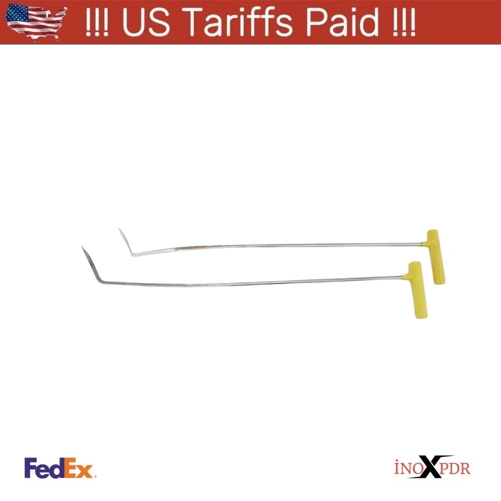 Nivora Edition 2-Piece Custom Bend Sharp Tip Left & Right Steel PDR Tools –