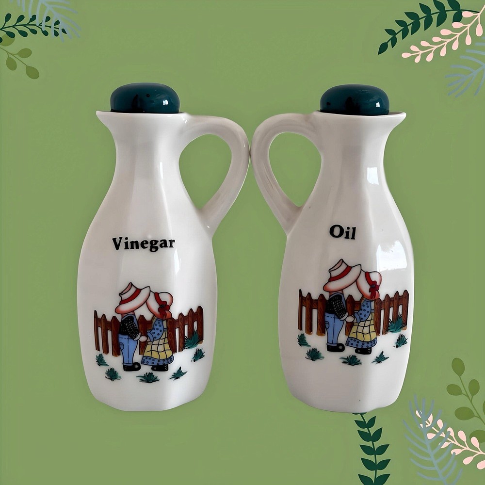 Vintage 5 Piece Ceramic Condiment Set