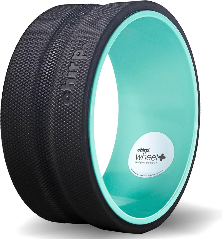 Wheel Foam Roller - Back Pain Relief & Deep Tissue Massage, High-Density Trigger