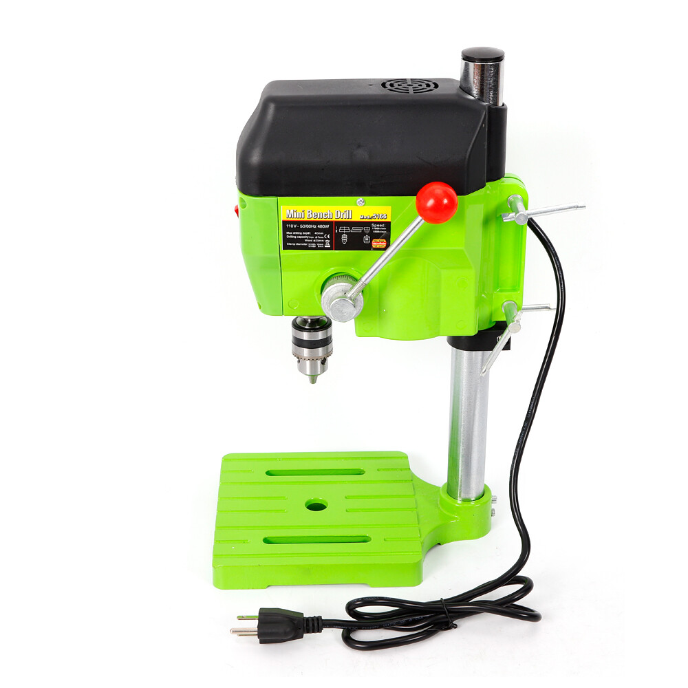 Mini Drill Press Bench Compact Small electric Drilling Machine Work 110V 480W