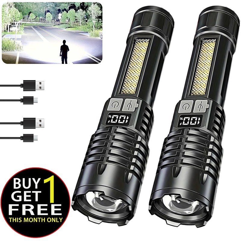 Super Bright 990000000Lumen LED Flashlight Rechargeable LED Tactical Work Lights