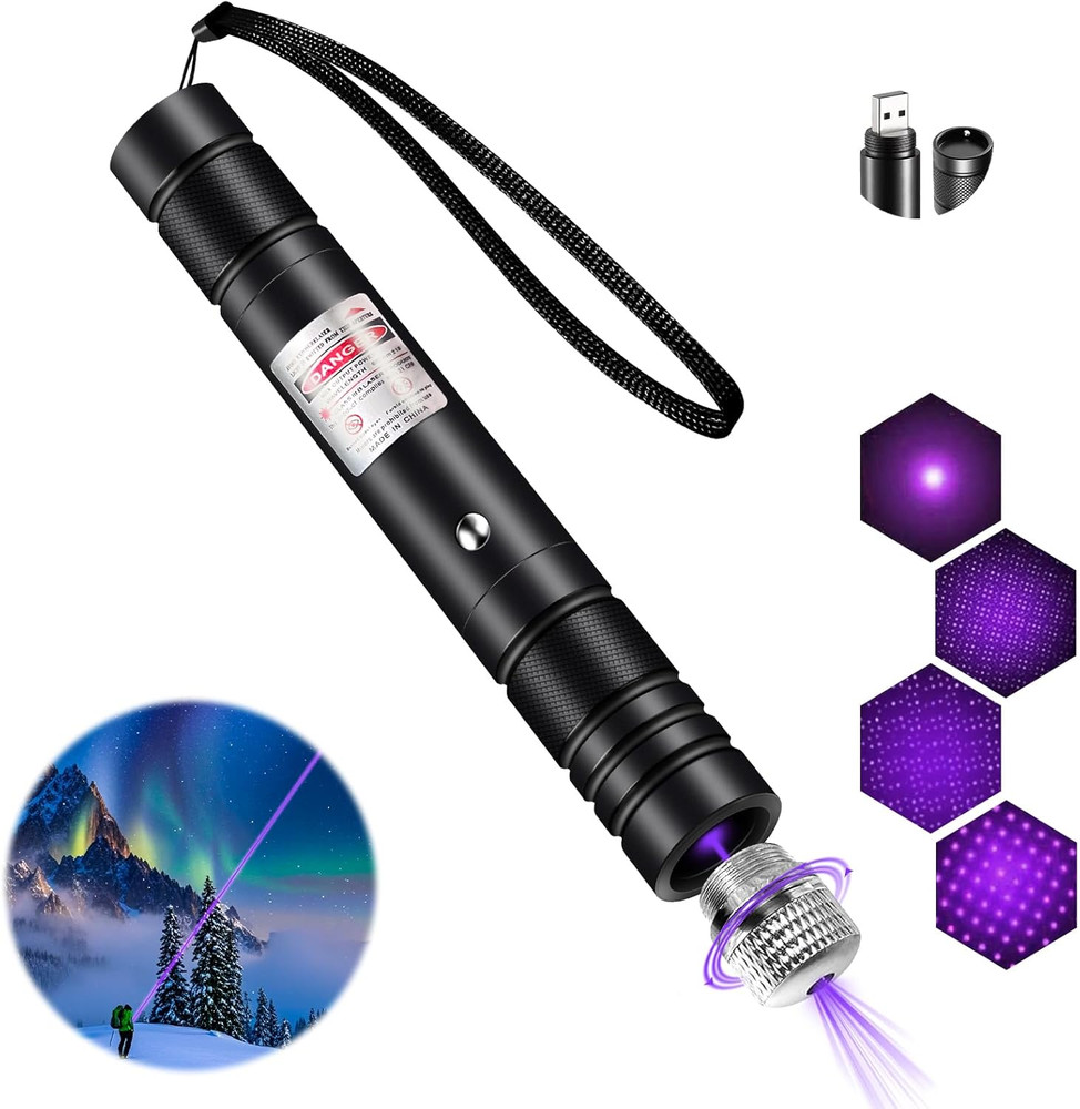 Laser Pointer High Power, Purple Laser Pointer Indicator Light, Long Range Lazer