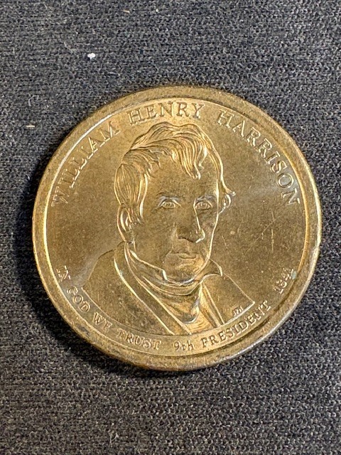2009 D William Henry Harrison Dollar AU