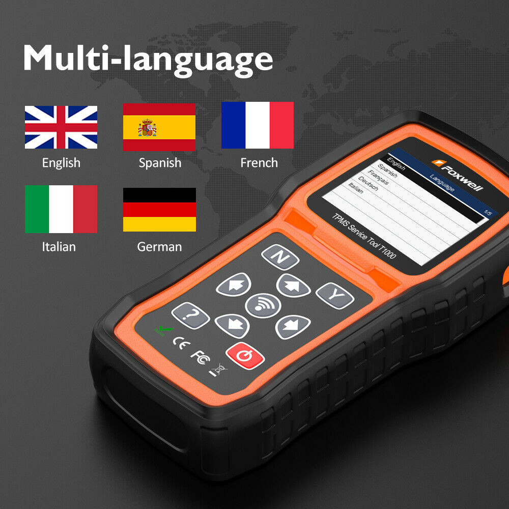FOXWELL T1000 TPMS Programmer Tire Sensor Pressure Reset Active Diagnostic Tool