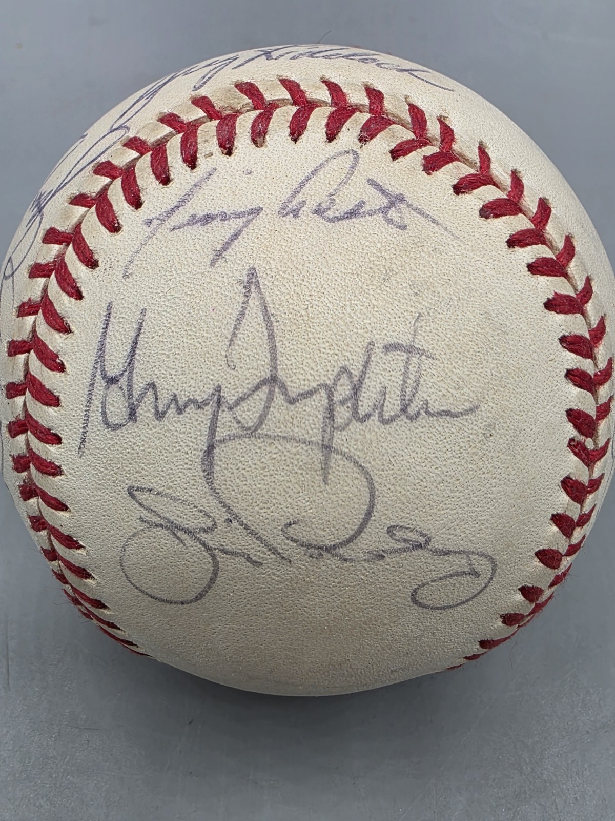 1991 San Diego Padres Team Autographed Baseball - 12 Signatures - Tony Gwynn