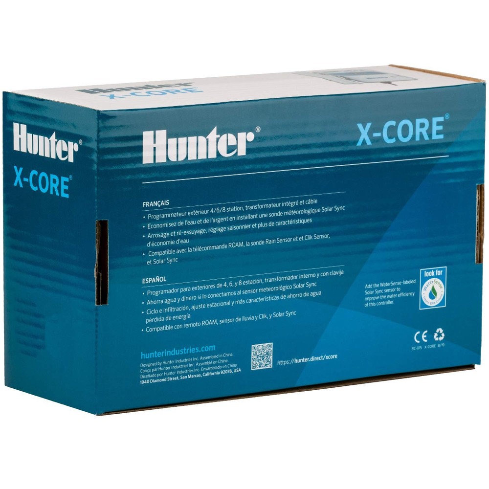 Hunter XC600 X-Core 6-Station Controller 120 VAC