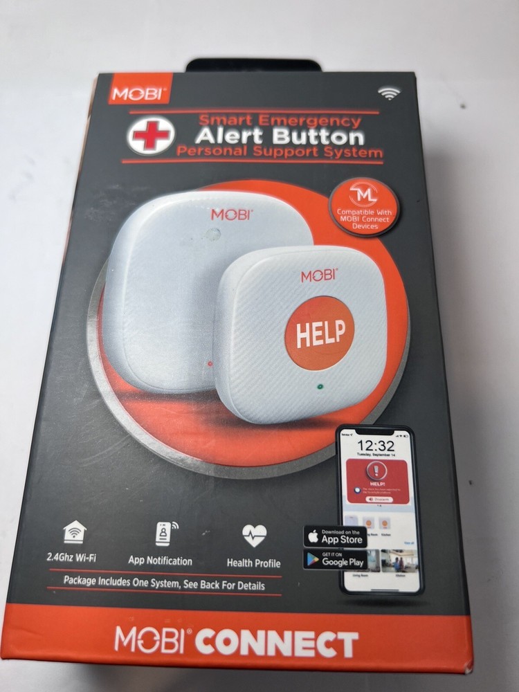Mobi Connect Smart Emergency Alert Button Personal Support System NIB