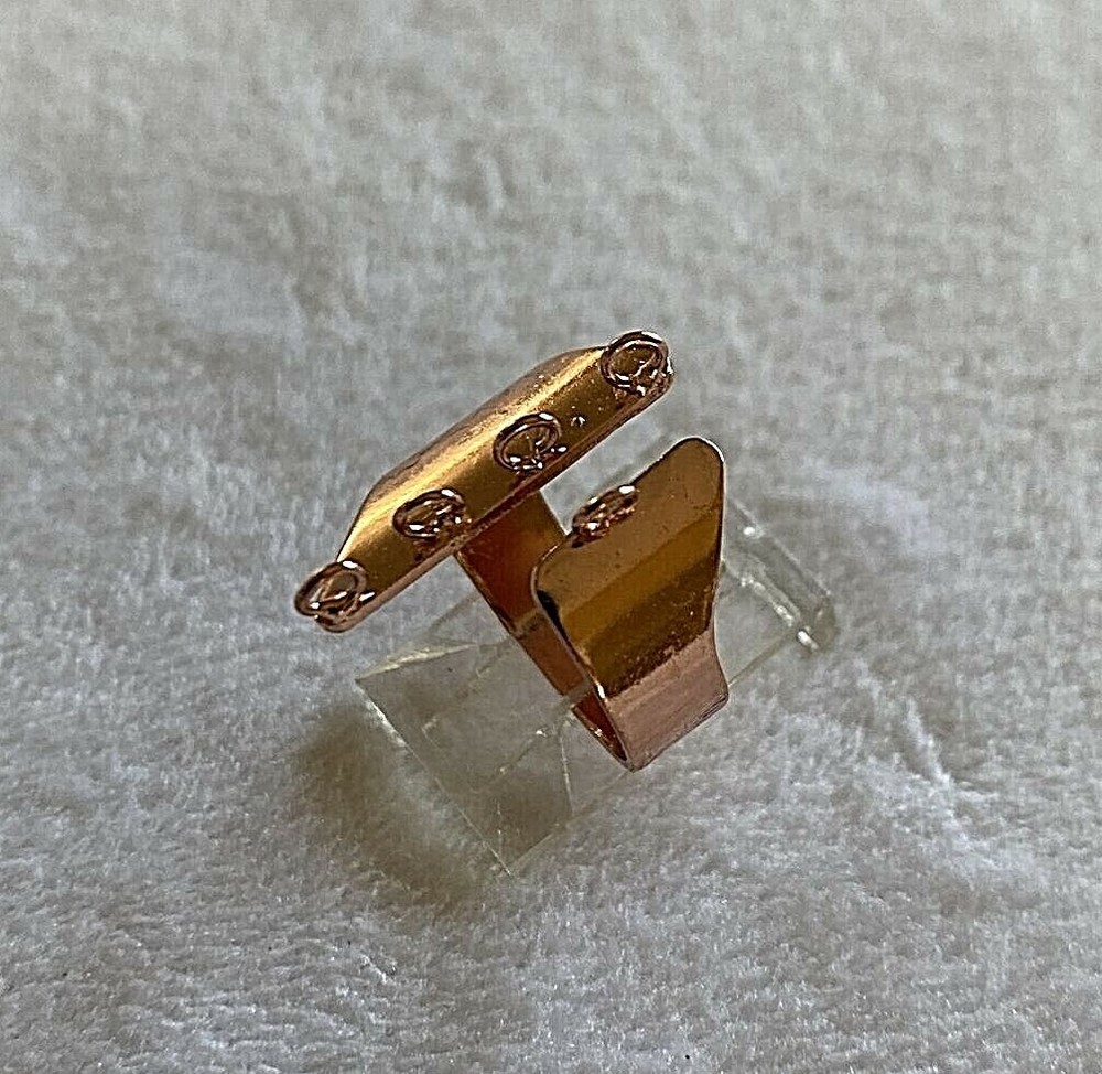 24 pcs ~ Copper Adjustable Ring Blanks with 5 Loops