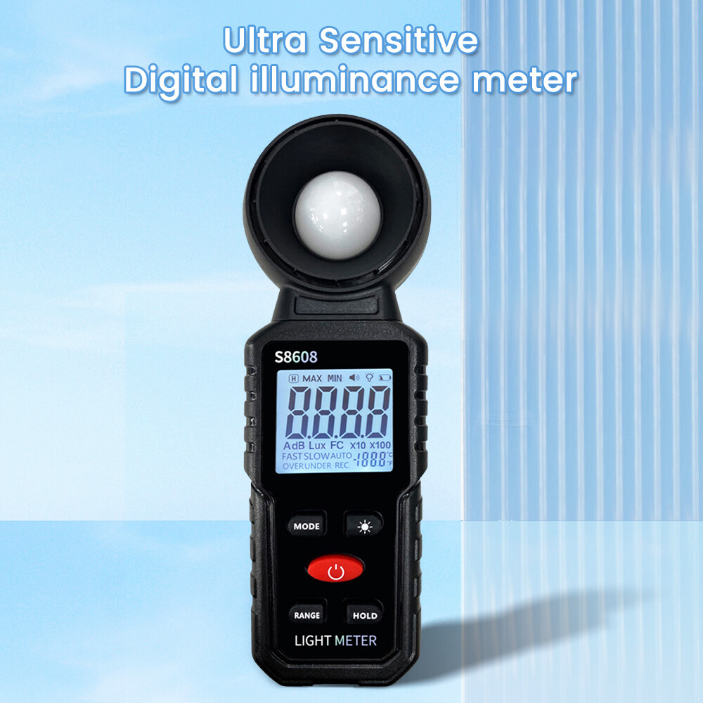 Digital Illuminance Meter Lumen Brightness Tester High Precision Photometer