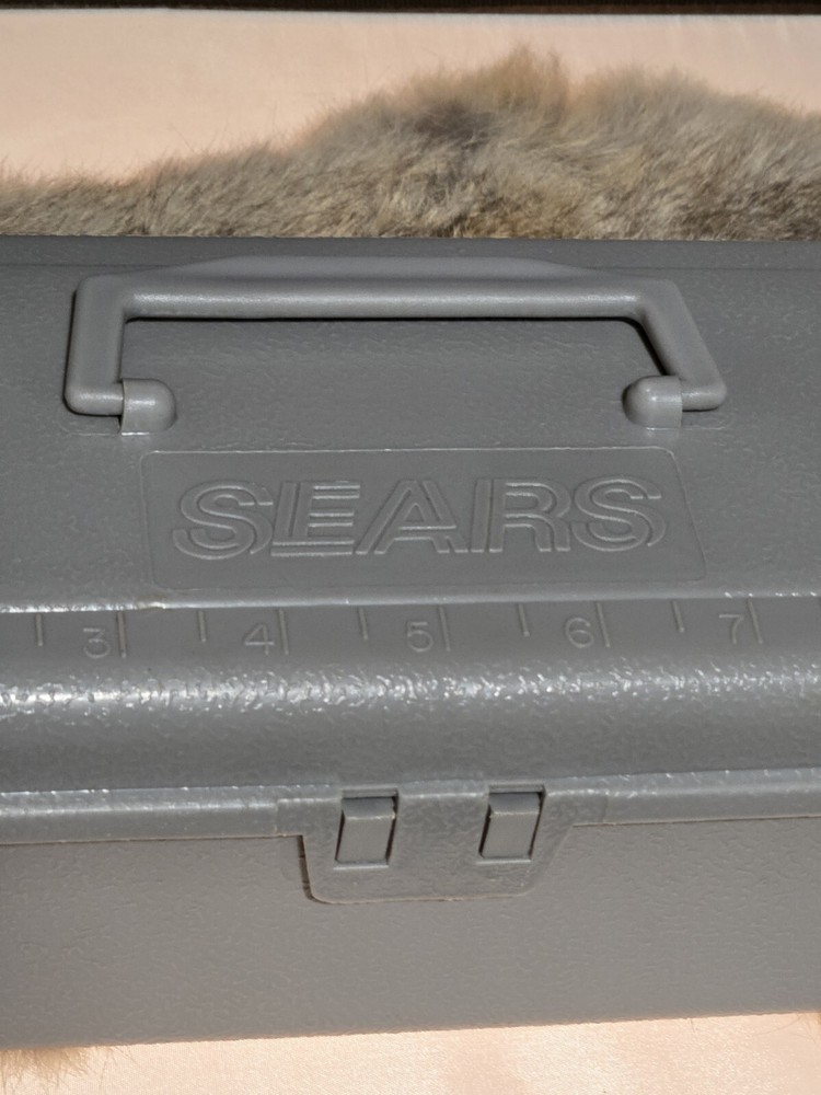 Vintage SEARS Gray ToolBox