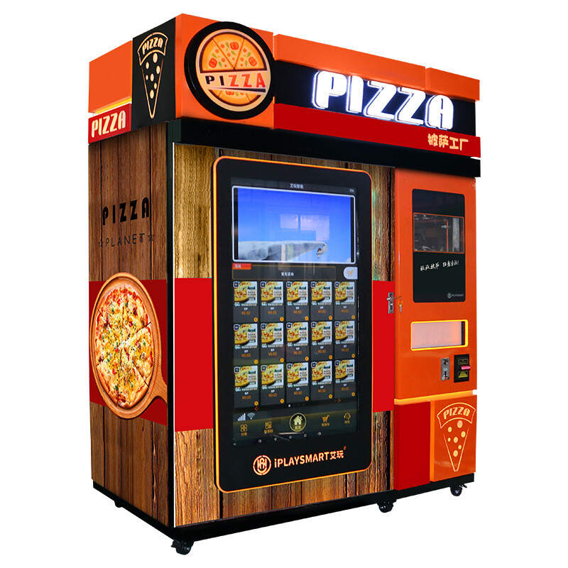 Smart Touch Screen Pizza Vending Machine Commercial Fully Automatic Outdoor
