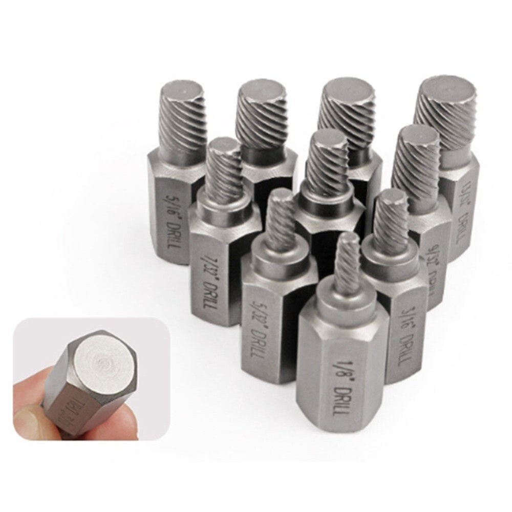 Screw Extractor Set Damaged Broken Bolt Screw Extractor Hex Head Extractor 23Pcs