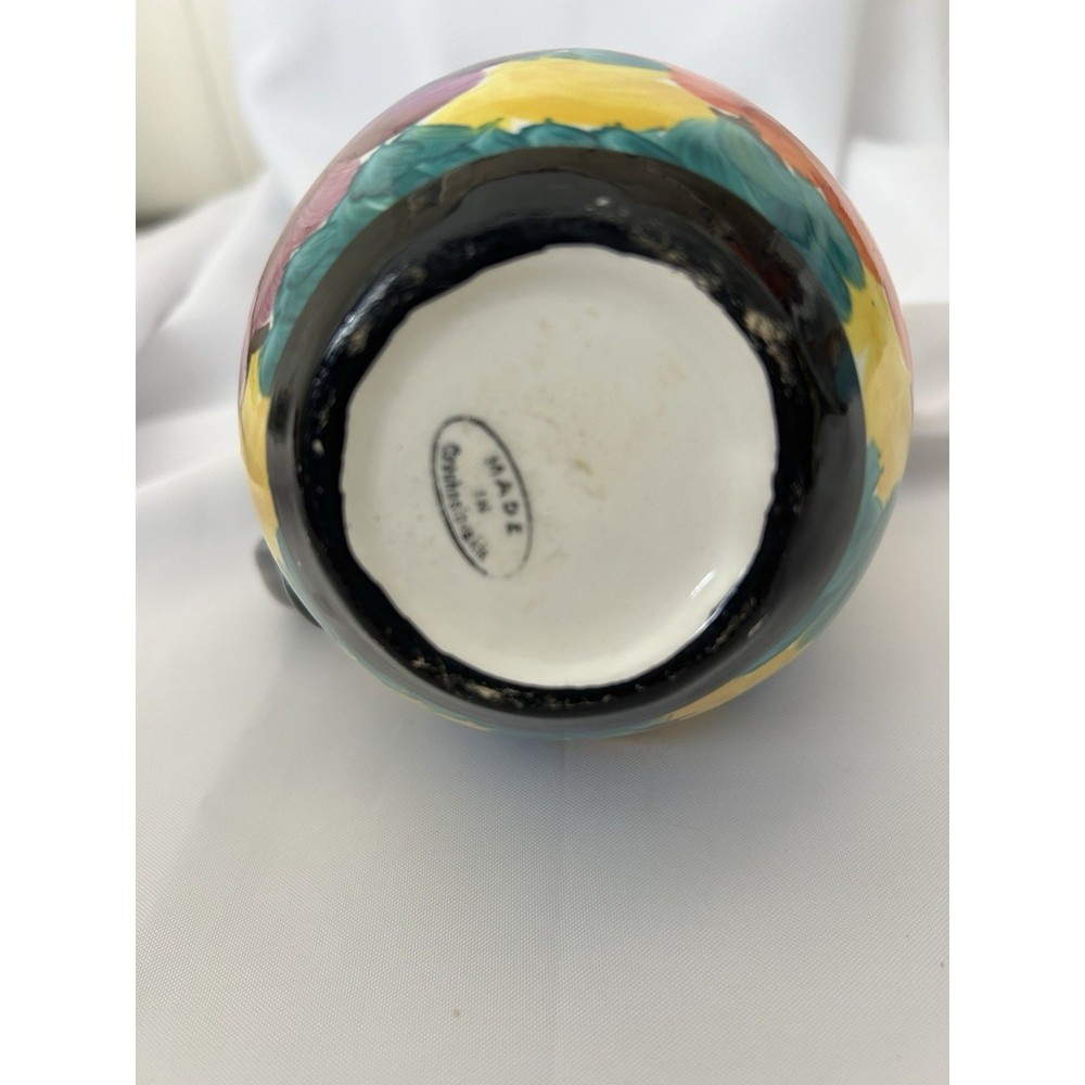 Cute Colorful Hand painted Czechoslovakia Pitcher