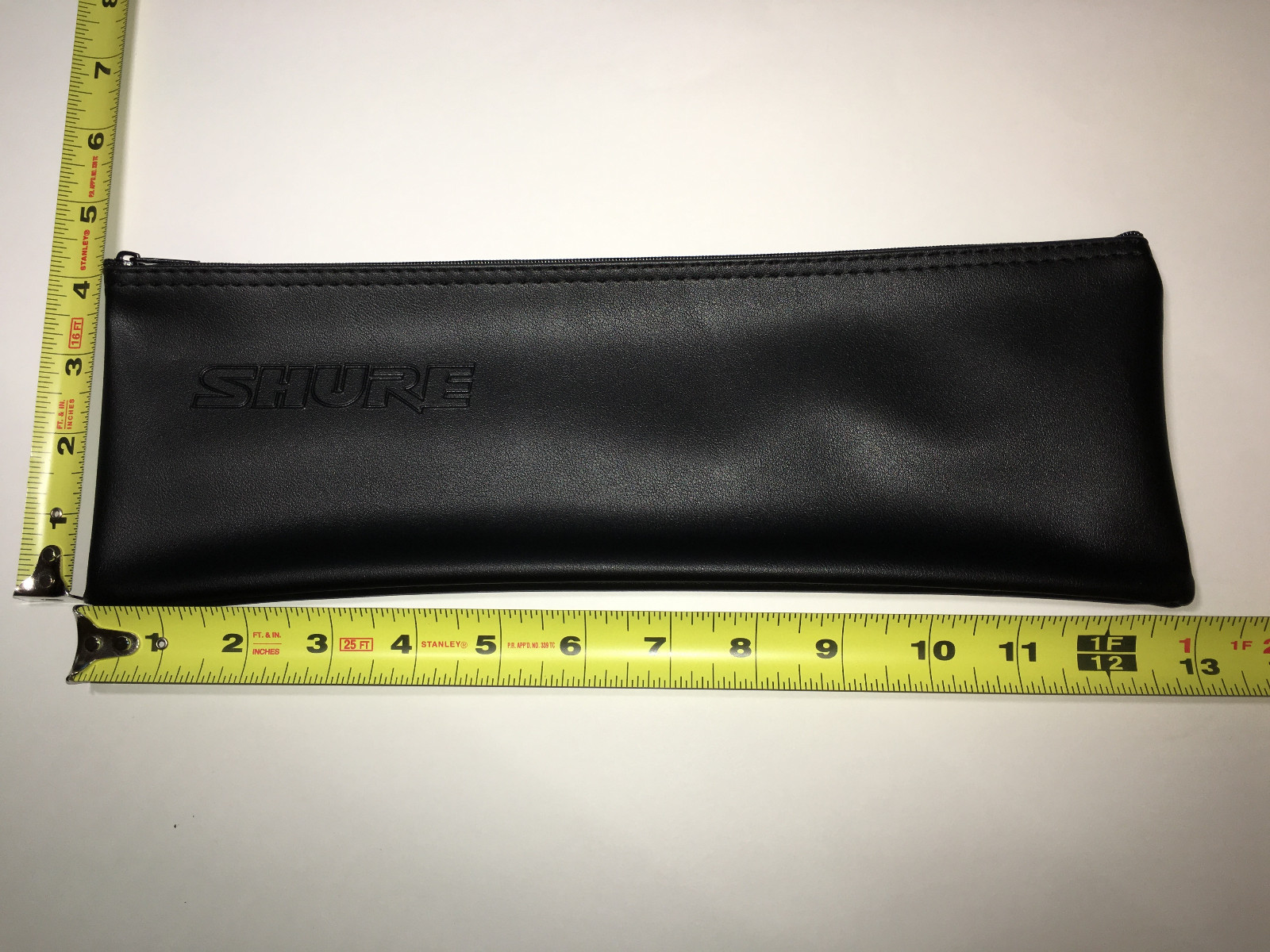 Shure wireless handheld microphone zippered case bag pouch 13"x4" long NEW