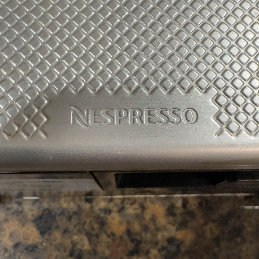 Nespresso Type D60 (Pixie) Coffee Machine Maker Brushed Aluminum/ Black Tested