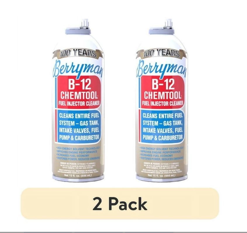Pack of 2 B-12 Chemtool Carburetor, Fuel System And Injector Cleaner, 15 Oz.