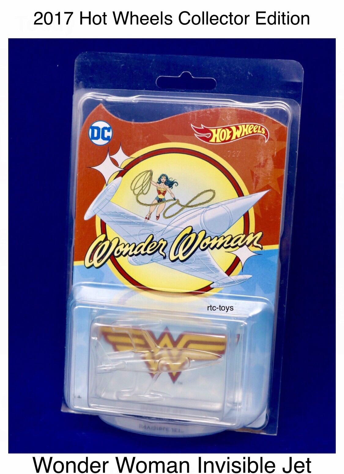 Hot Wheels DC Wonder Woman Invisible Jet Exclusive Collector Edition 2017 Movie