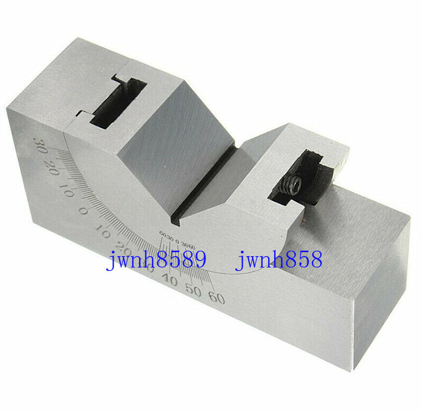 Milling Precision Mini Adjustable Angle V Block 0°-60° Vice Grip Hold Clamp New