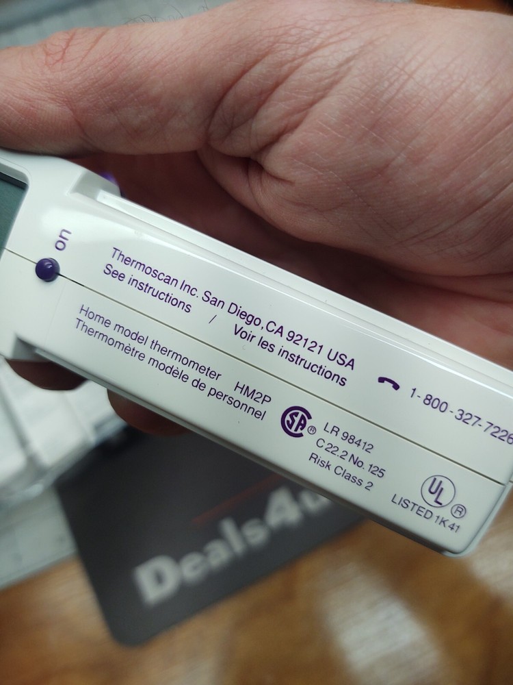 Braun Thermoscan Plus Instant Thermometer HM-2 Plus With Case and extra tips