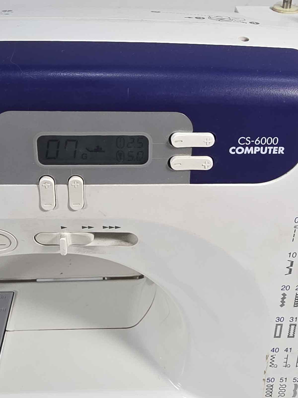 Brother CS-6000i Computerized Sewing Machine w/ Foot Pedal, Power, Cover & more