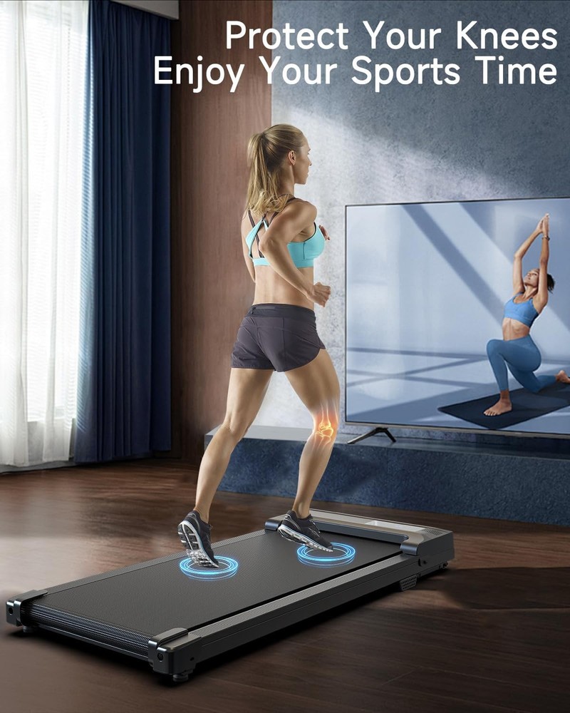 Under Desk Walking Pad Treadmill Portable Mini Running Machine Remote Control
