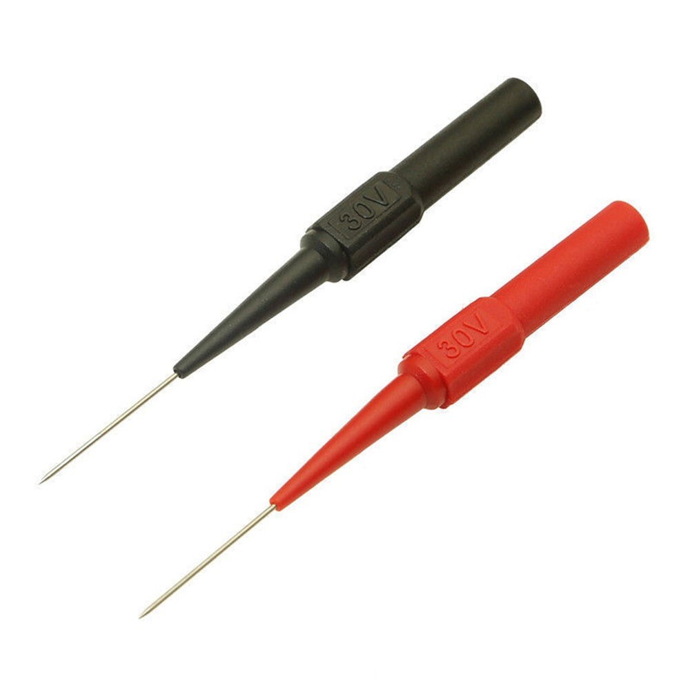 Multimeter Test Lead Extension Back Probes Sharp Needle Micro Pin Set