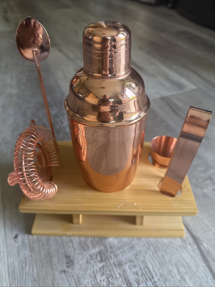 Bar Tool Set – Stainless Steel/Copper Mixed Drink Shaker Set