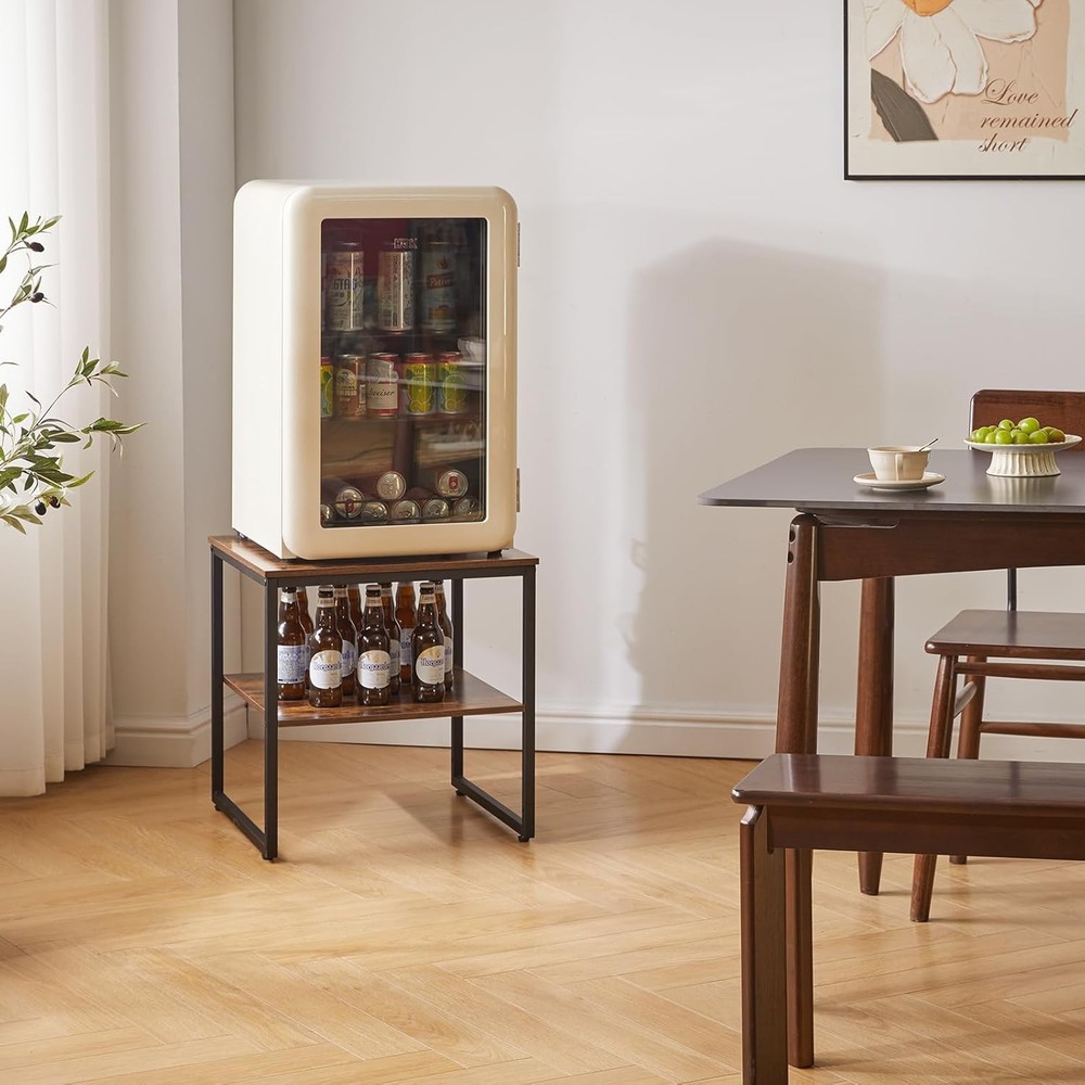 Small Table Stand 20 Inch Multi-Functional Side & Printer Accent Table W/