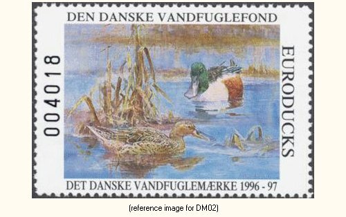 D2K Denmark Duck Stamp 1996 ($-)