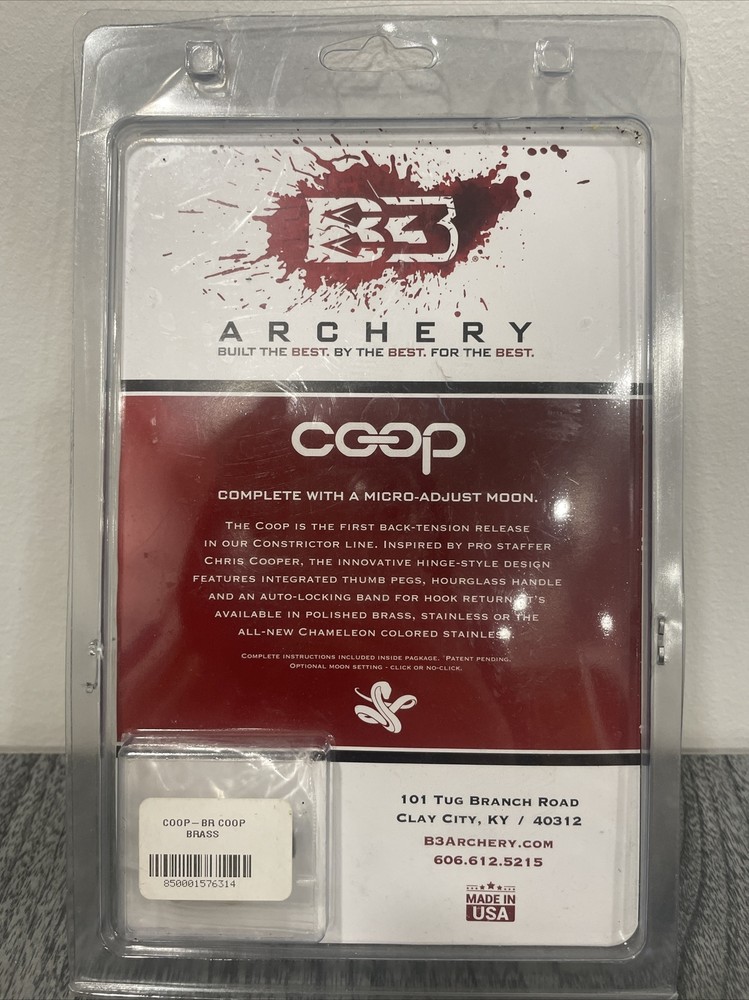 B3 Archery Coop Brass Release