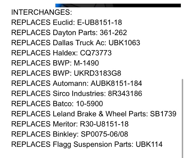 U-Bolt Kit 3/4 X3rd X 18.5 Wa07-5010