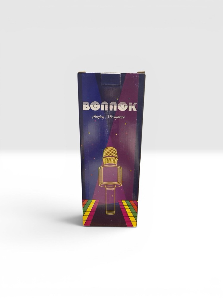 BONAOK Portable Bluetooth Karaoke Microphone /Wireless Speaker..Black