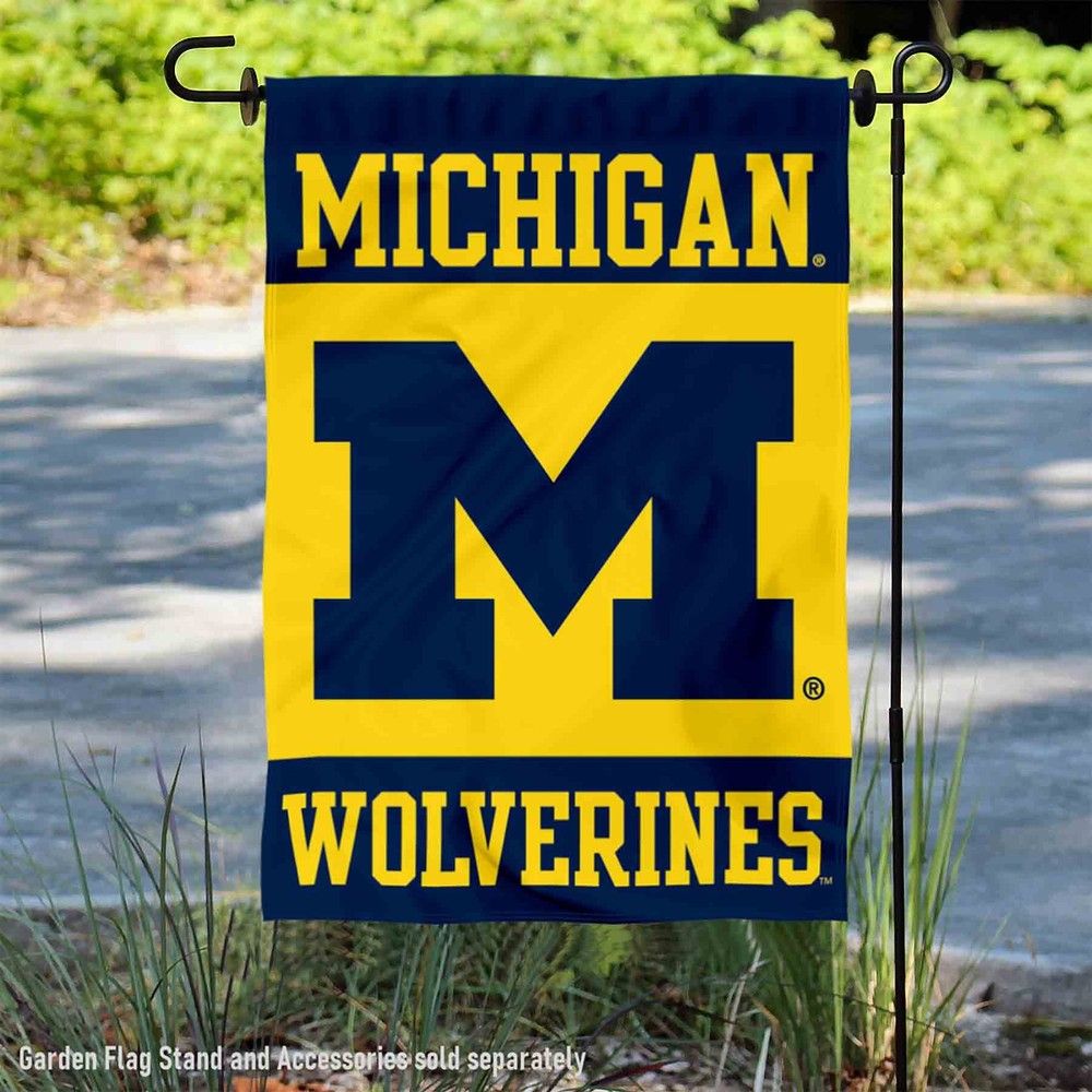 Michigan Wolverines Garden Flag Yard Banner