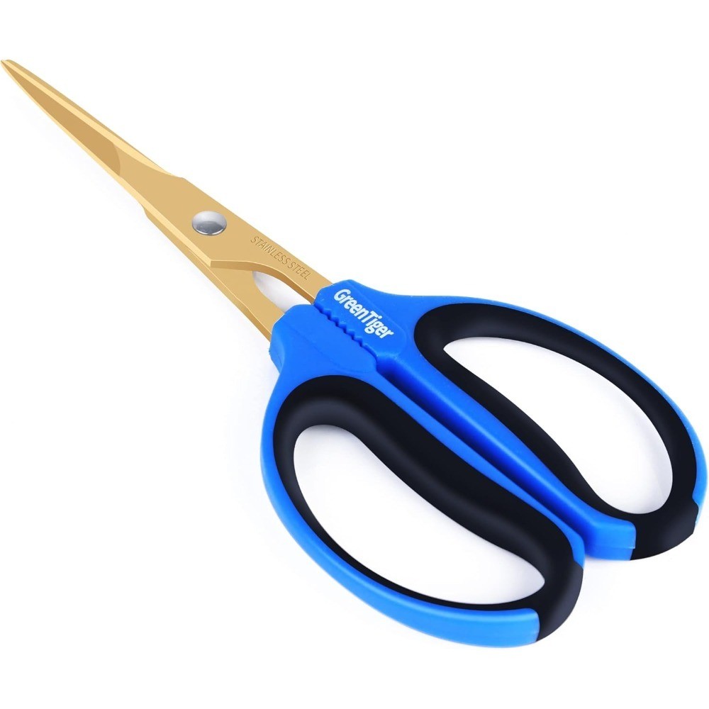 Extra Long Blade Garden Pruning Shears 65mm Titanium Coating Sharp Precision