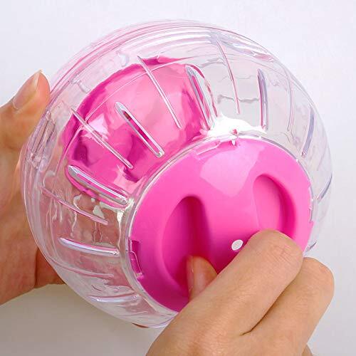 Dwarf Hamster Running Ball 4.7" Silent Exercise Wheel Pink