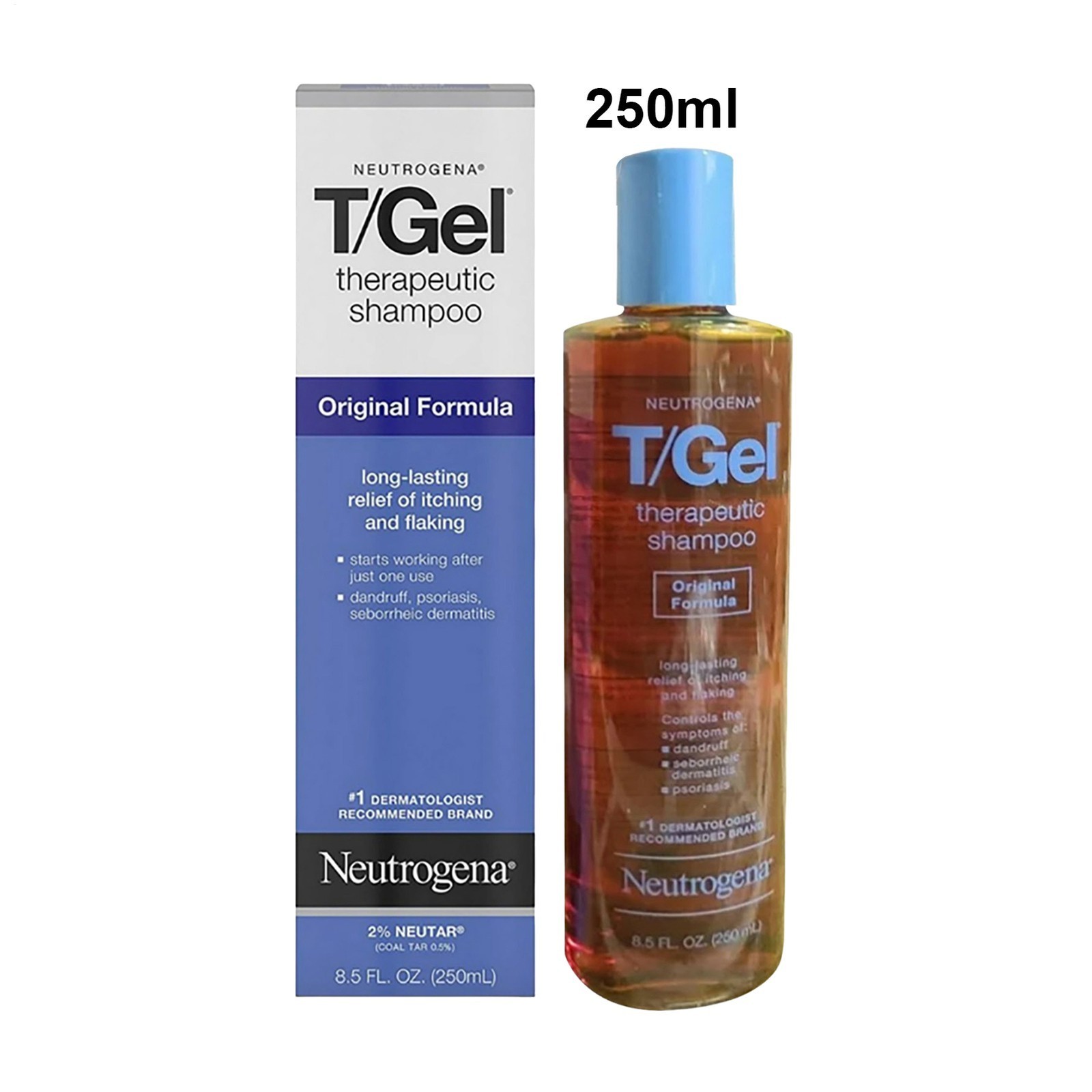 Neutrogena T-Gel Therapeutic Shampoo Instant Treatment 8.5 Fl Oz/250ML IN Box
