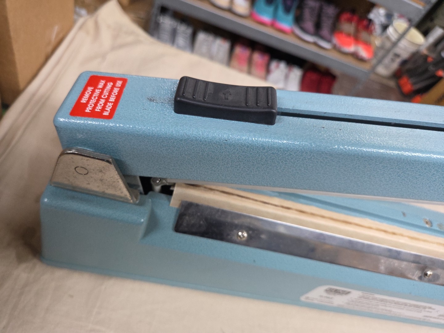 Uline H-963 16" Impulse Poly Bag Sealer KF-400HC With Cutter Free Shipping