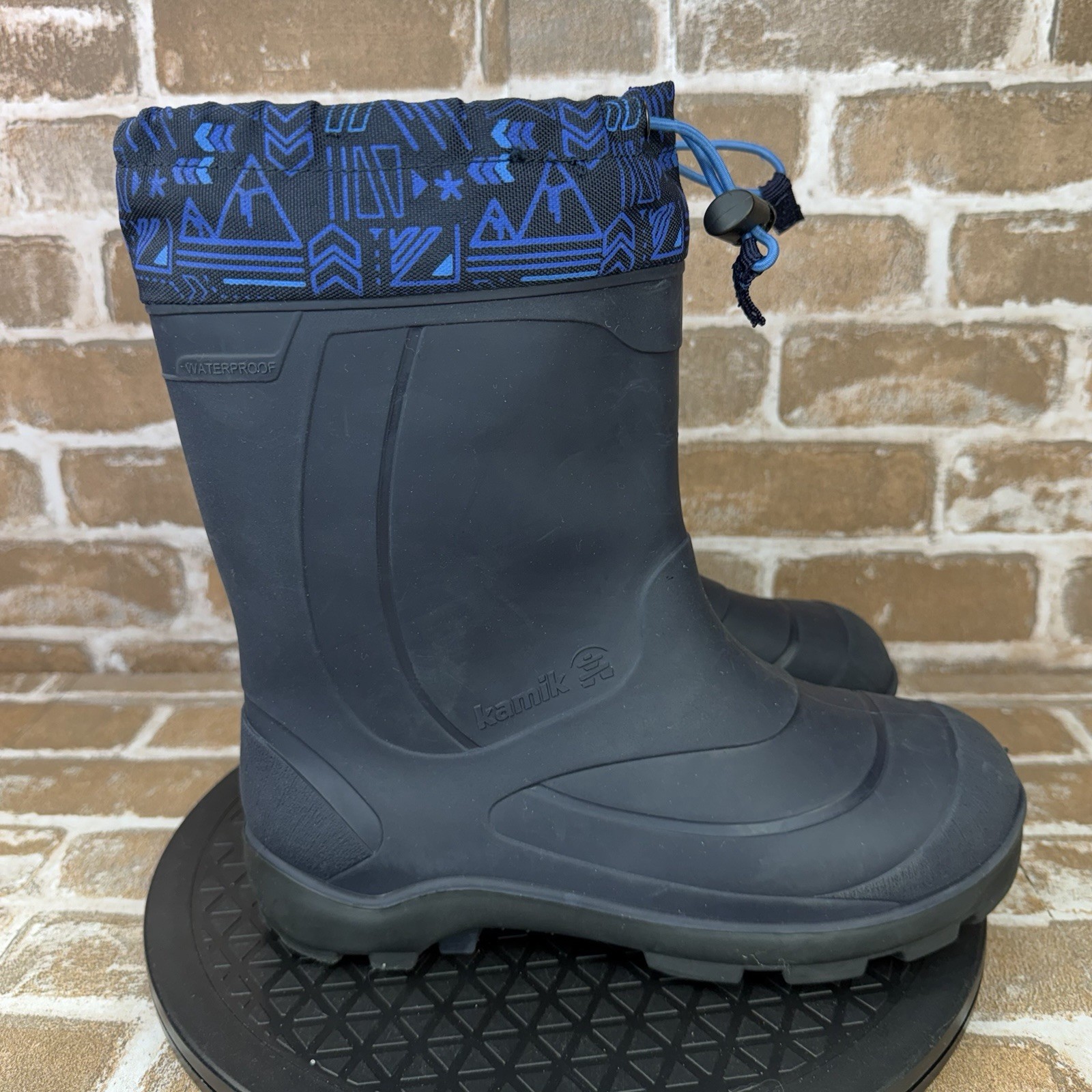 Kamik Snobuster 2 Waterproof Winter Snow Boots Navy Blue Boys Youth Size 5