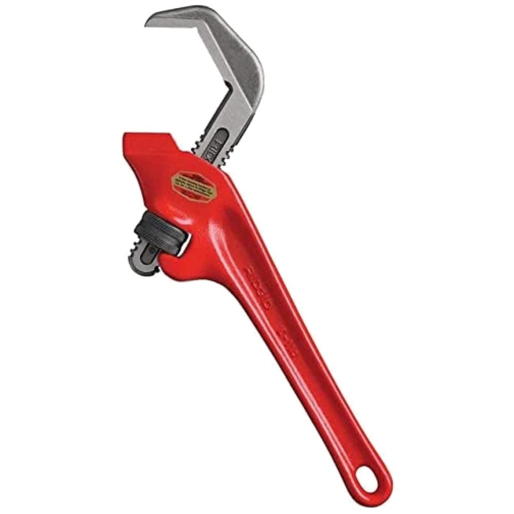 E-110 Offset Hex Pipe Wrench, 9.5", Red