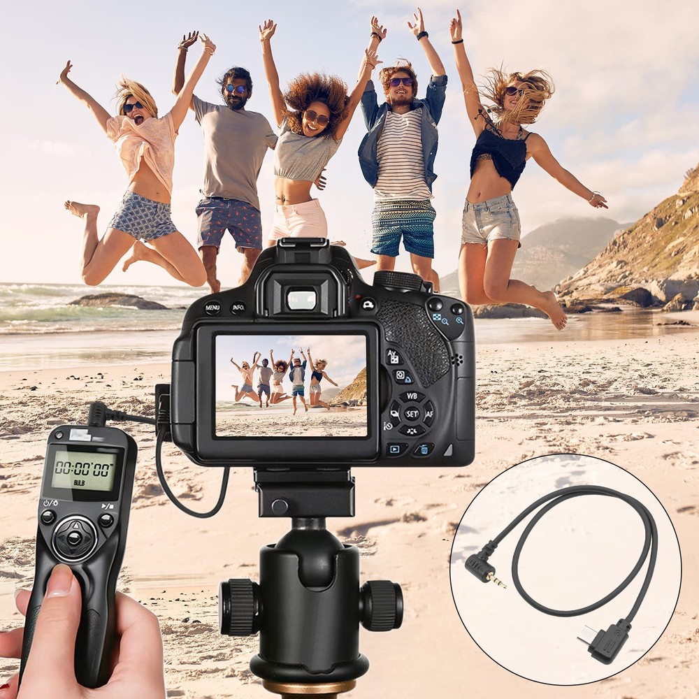 2.5mm/3.5mm-TPC Cable Shutter Release Remote Control Cable for Sony A7CII A6700