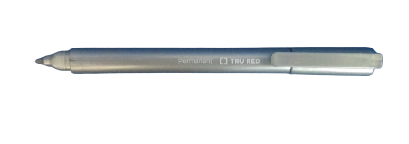 TruRed (Sharpie Like) Fine Point Permanent Marker Metallic Silver Great 4 Label