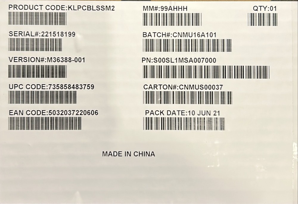 Intel KLPCBLSSM2 SlimSAS M.2 Cable NEW BROWN BOX