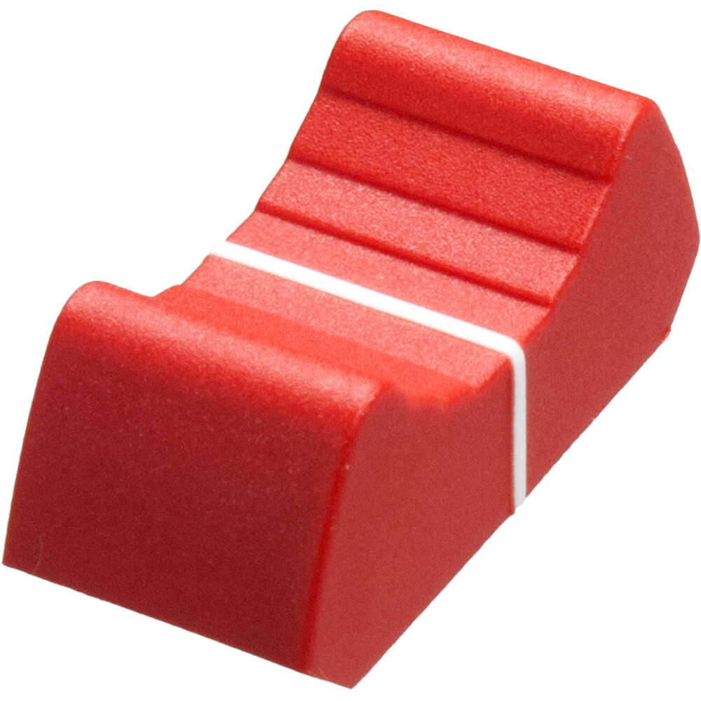 Sifam 2x FADER KNOBs CAP RED fit 8 mm slide potentiometer replacement pot